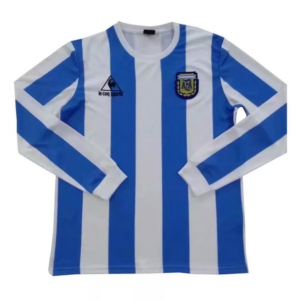 Camiseta Argentina Primera Equipación ML Retro 1986 Azul